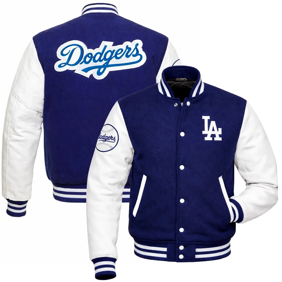 LA Dodgers Jacket X Hello kitty Dodger Varsity Bomber by DUAZAN Duazan