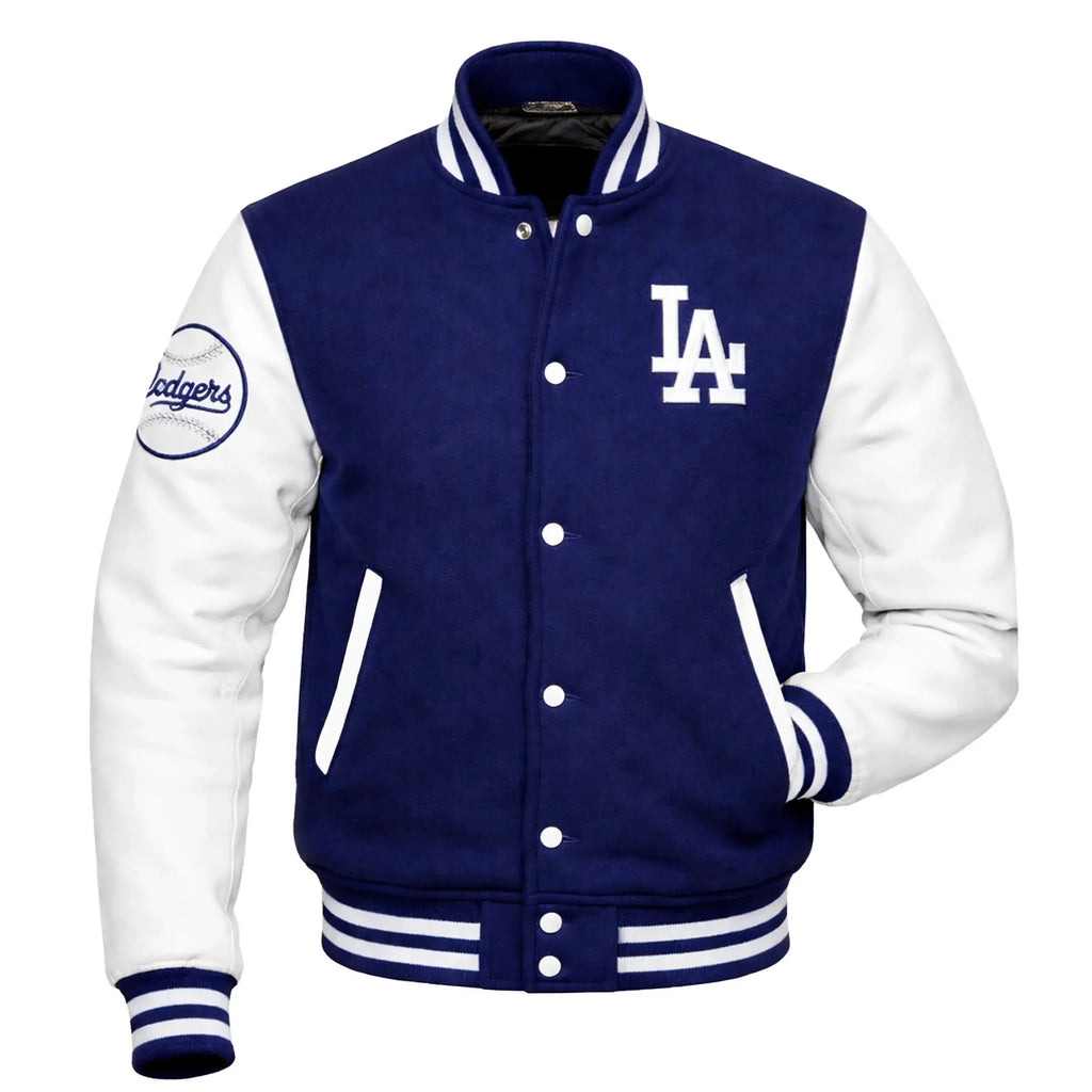 LA Dodgers Jacket X Hello kitty Dodger Varsity Bomber by DUAZAN Duazan