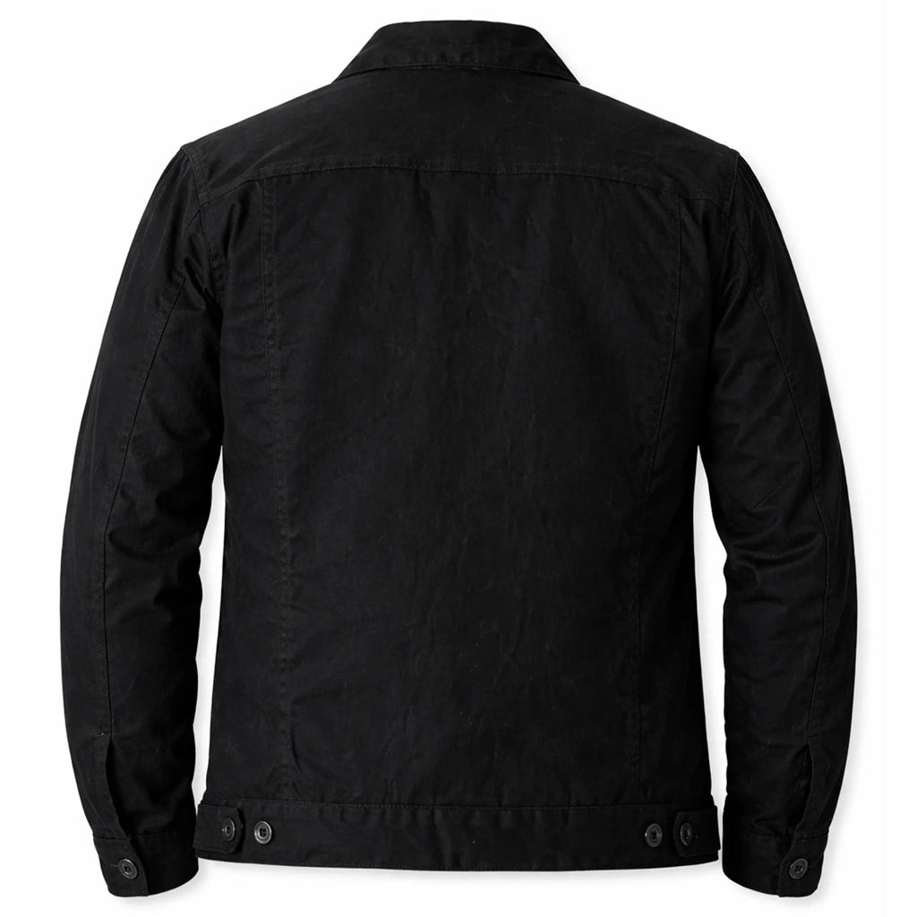Men’s Trucker Style Spring Jacket – Duazan Cotton Twill Lightweight Essential Duazan