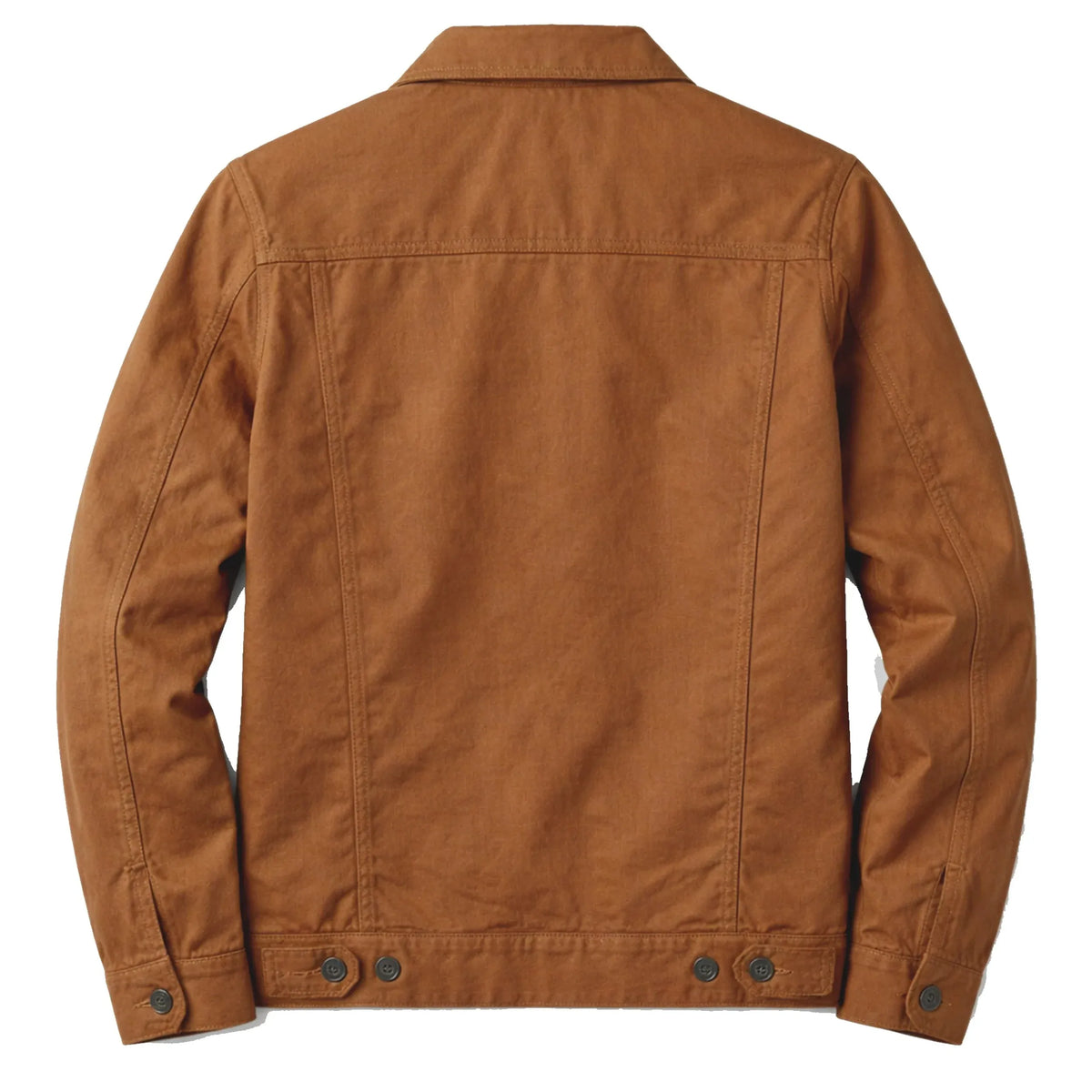 Men’s Trucker Style Spring Jacket – Duazan Cotton Twill Lightweight Essential Duazan