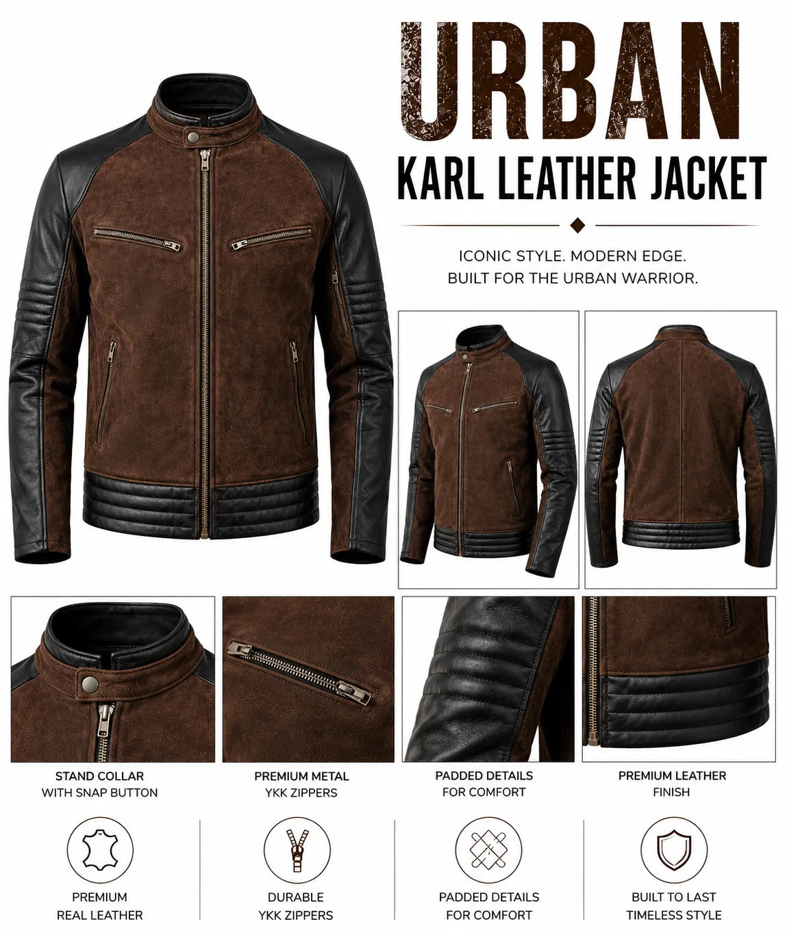 Urban Karl Mortal Kombat 2 Johnny Cage Leather Jacket | Duazan Duazan