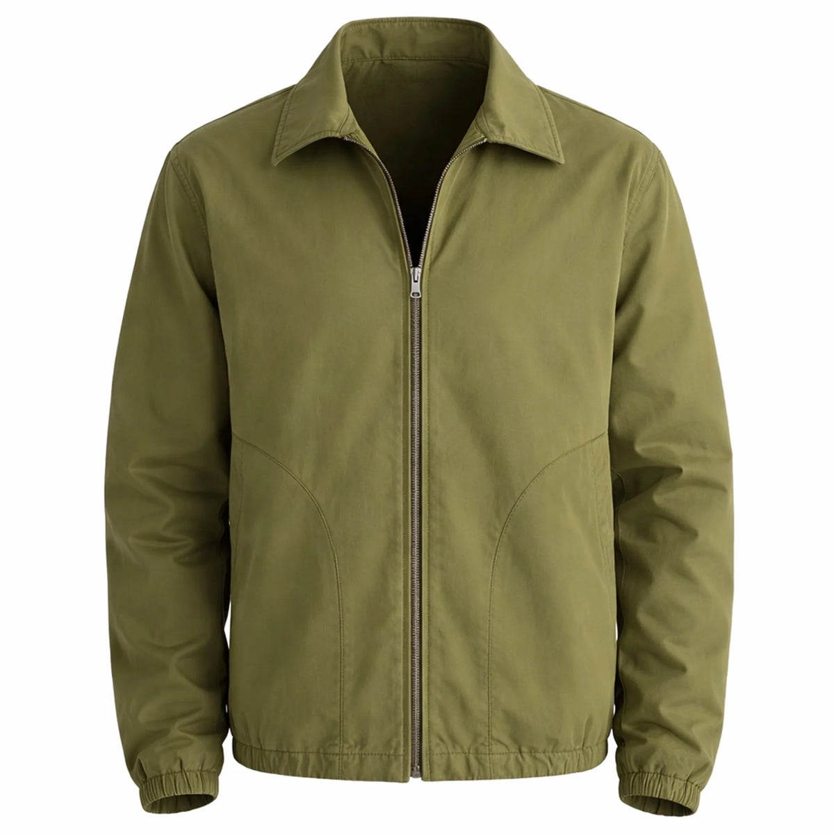 Men’s Spring Jacket – Duazan Lightweight Olive Harrington Bomber Duazan