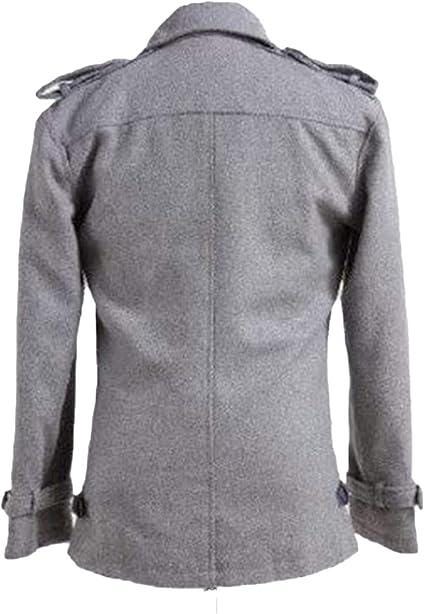 Edward Cullen Twilight Wool Coat: Vintage Grey Peacoat, Halloween Vampire Cosplay