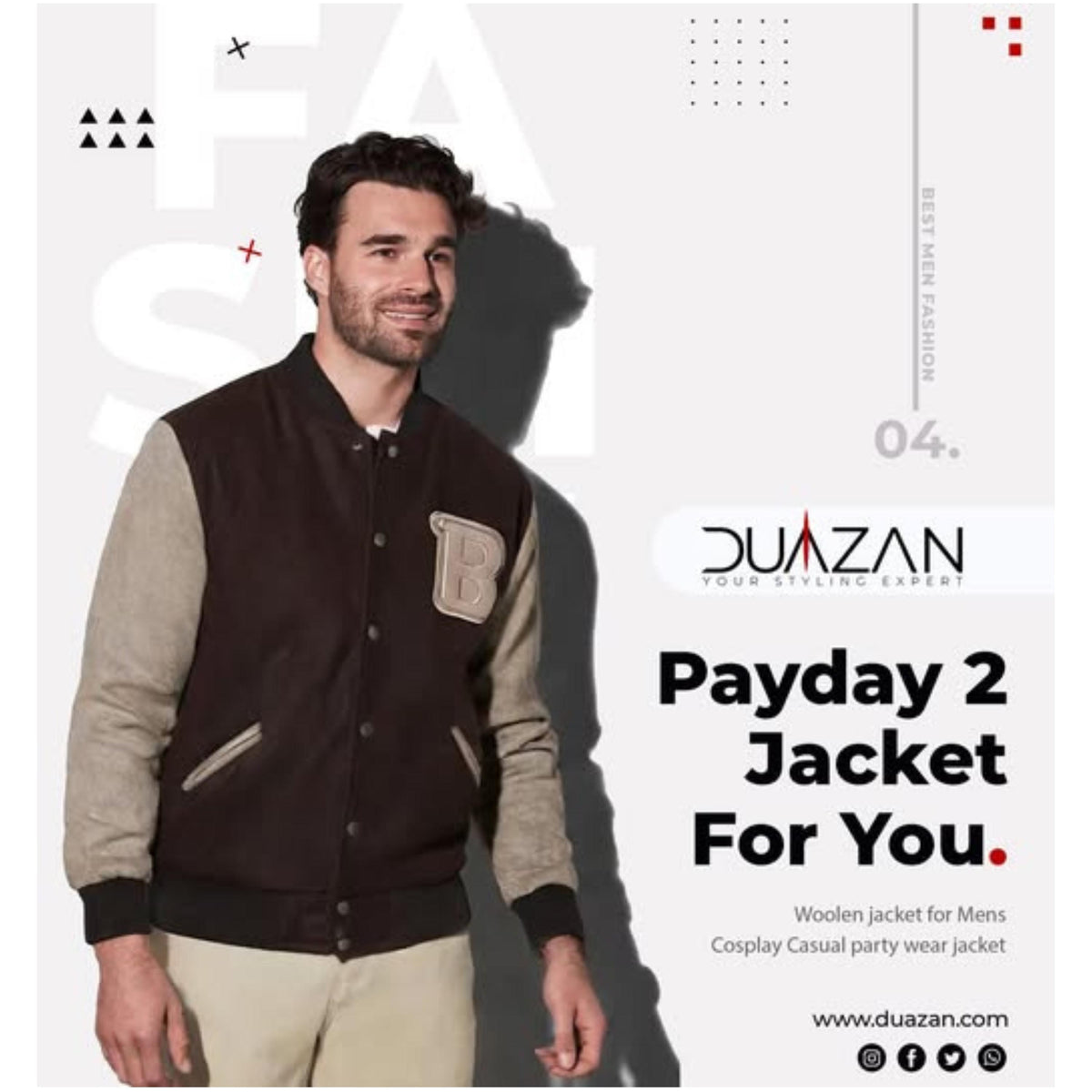 Miami Bomber Letterman Jacket: Wool Cosplay Varsity Jacket