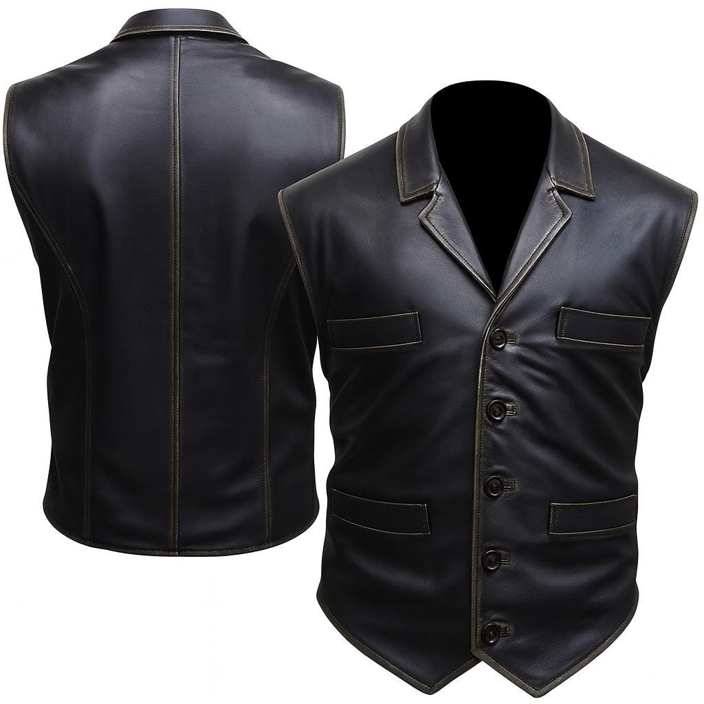Cullen Bohannon Vest Movie TV series Leather Cosplay