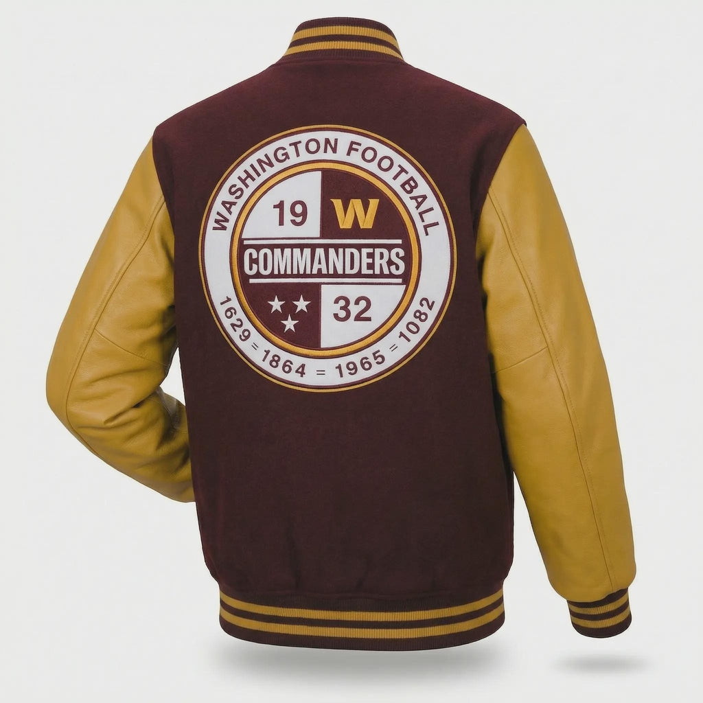 American commanders Football team jacket Woolen vintage varsity jacket for mens
