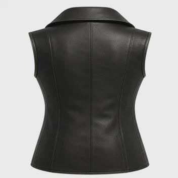 Spider Web Noir Black Leather Cosplay Vest – DUAZAN