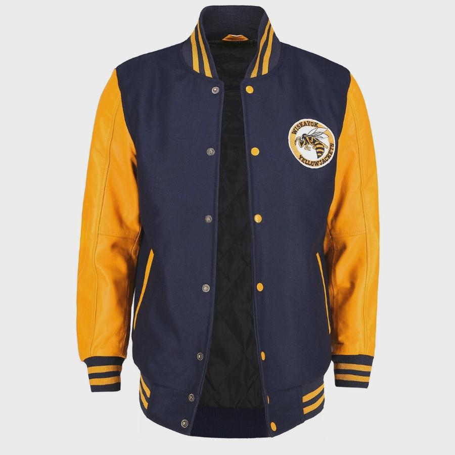 Yellowjacket Varsity Jacket: Wiskayok High Letterman Cosplay for Men Women
