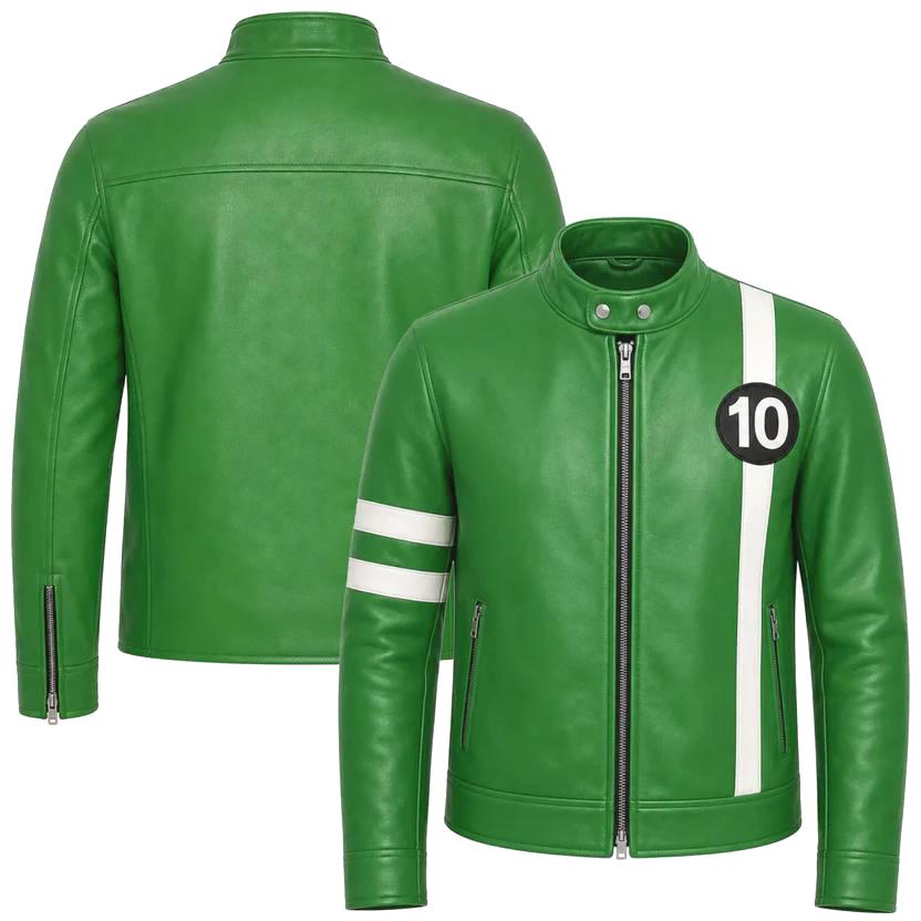 Ben 10 Alien Force Leather Jacket | Ben Tennyson character outfits Handmade Cosplay Outerwear