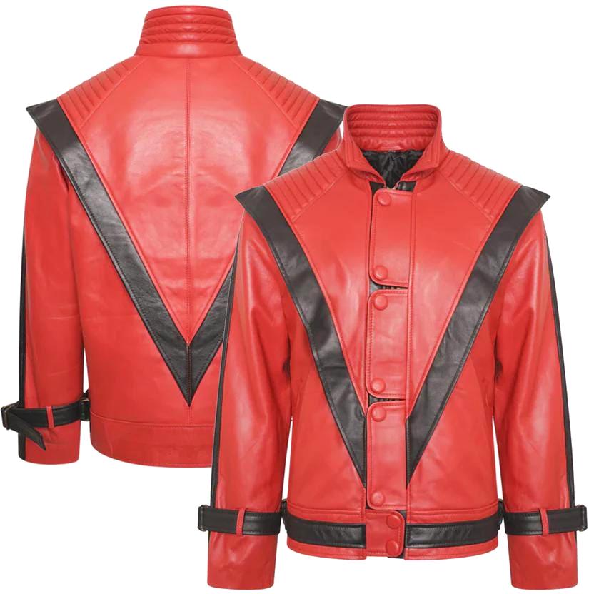 Michael Leather Jacket: Festival Cosplay character outfits Outerwear