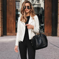 Women's White Fringe Leather Biker Jacket | Western Moto Jacket
