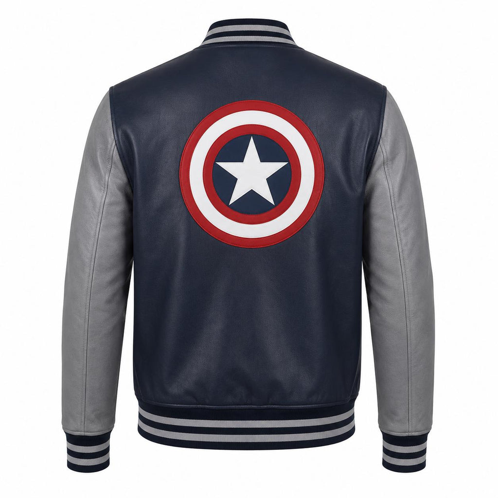 Famous super hero Bomber Jacket Men Leather Varsity character outfits Jacket