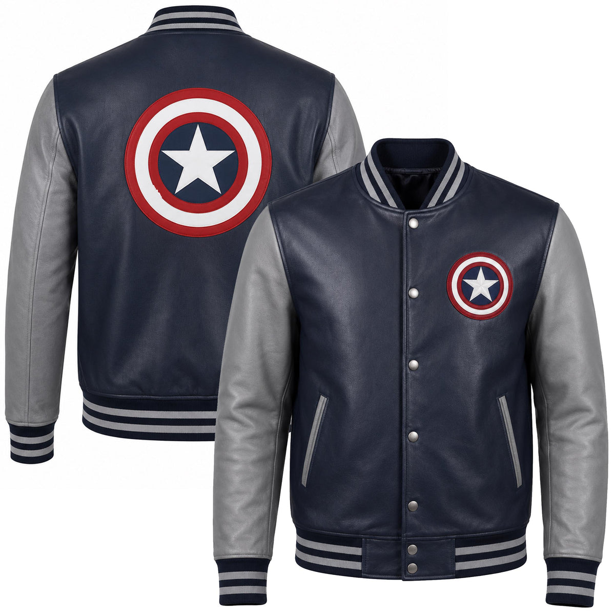 Famous super hero Bomber Jacket Men Leather Varsity character outfits Jacket