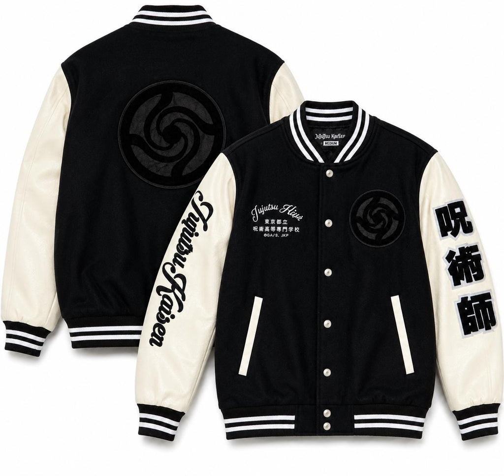 Jujutsu High Varsity Jacket | Anime Letterman Bomber Cosplay Apparel