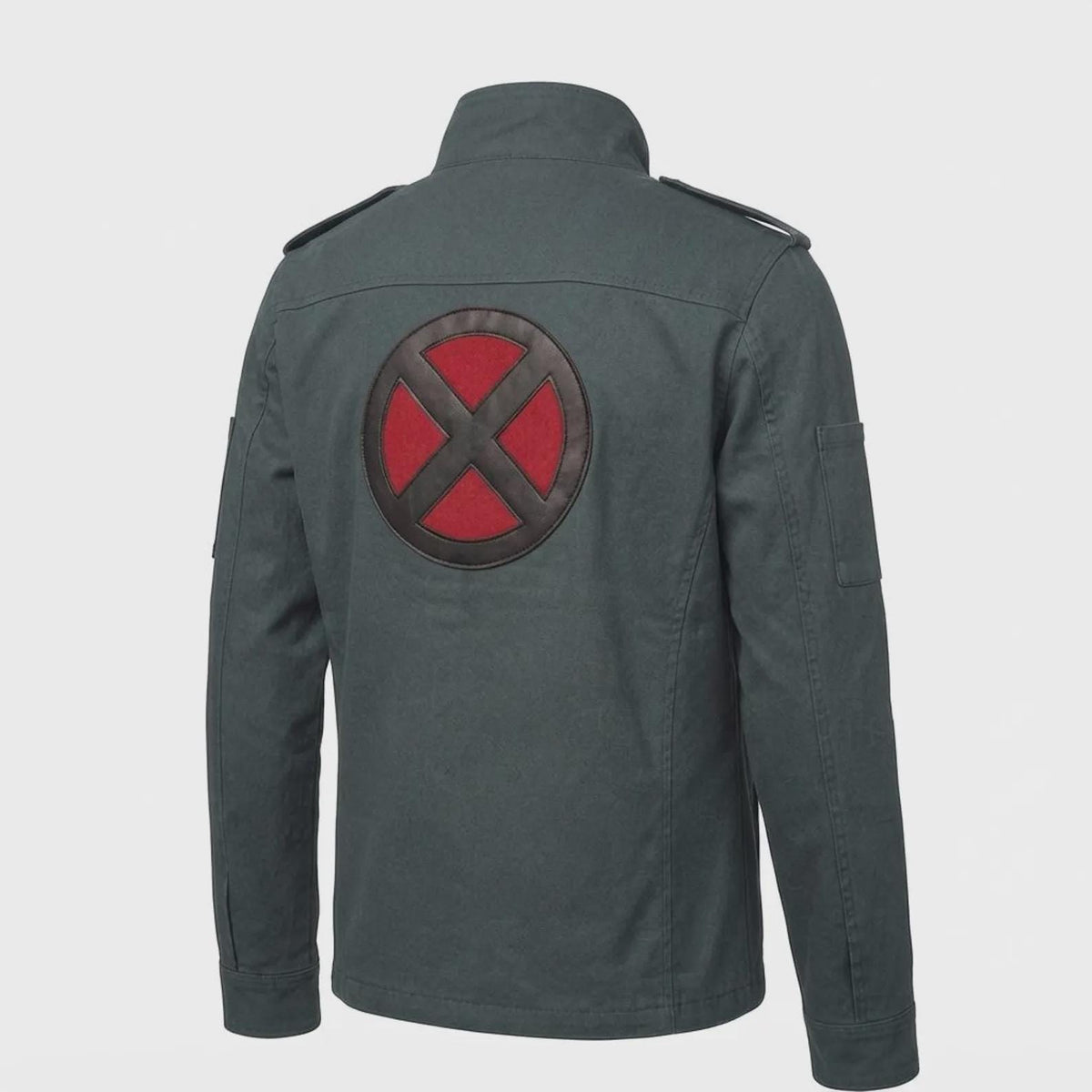 Men's Cotton Field Jacket | Movie Inspired Red X Patch Cosplay Coat