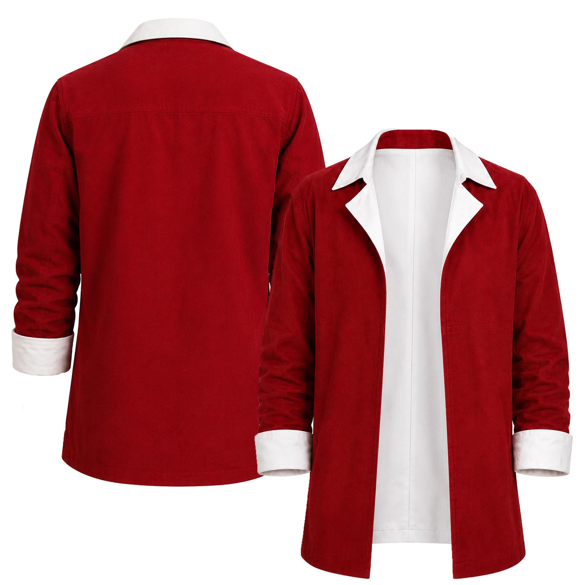 Beyond Journeys End Stark Cosplay Anime Jacket: Red Cotton Warrior Costume Halloween Coat