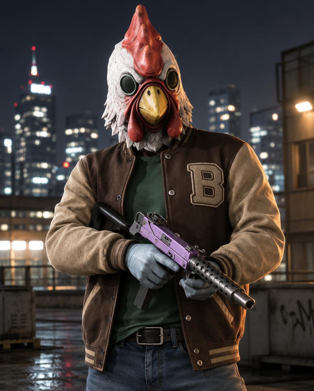 Miami Bomber Letterman Jacket: Wool Cosplay Varsity Jacket