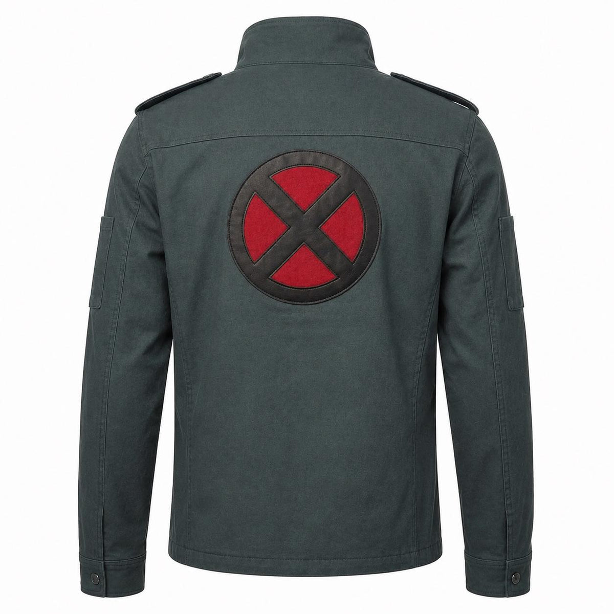 Men's Cotton Field Jacket | Movie Inspired Red X Patch Cosplay Coat