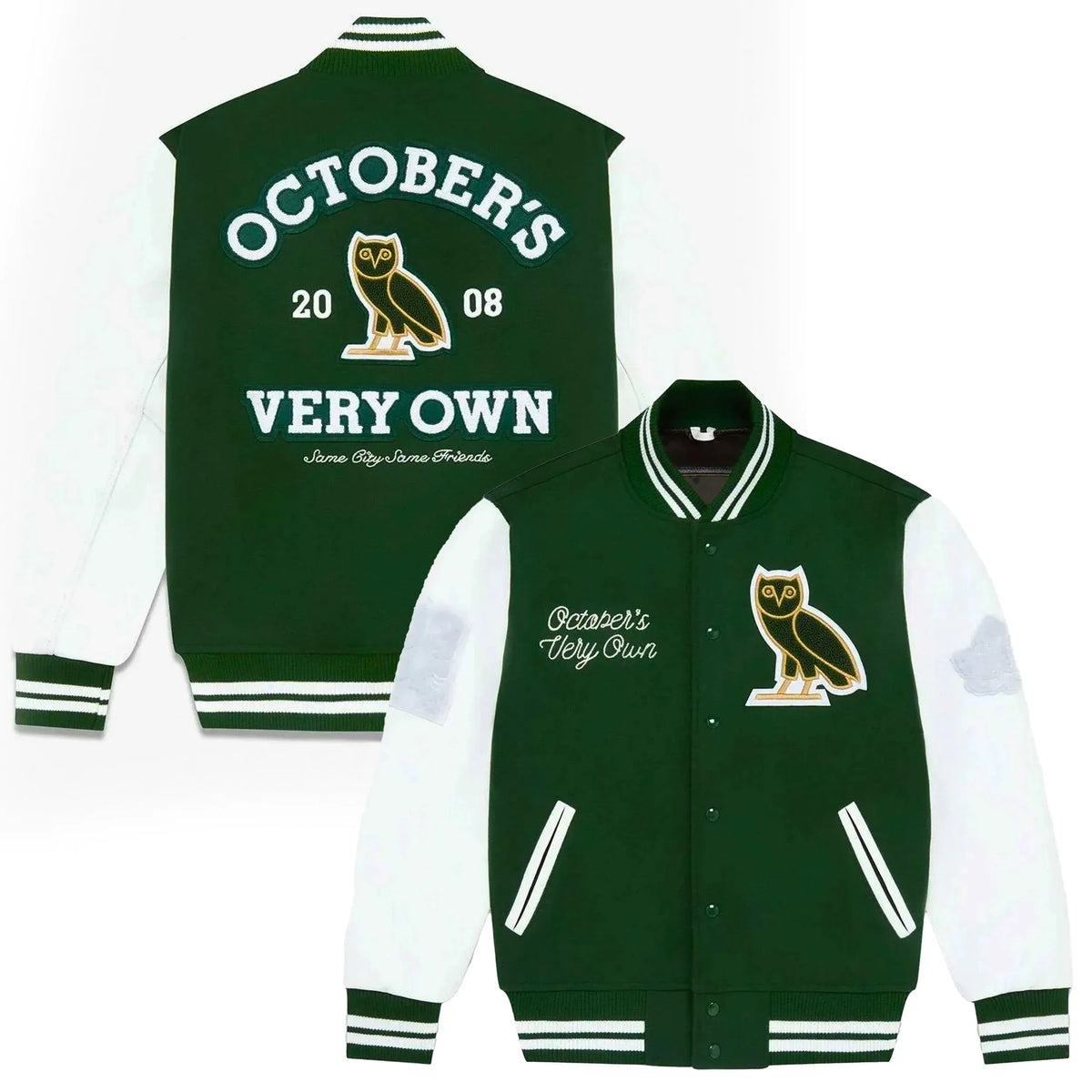 OVO Collegiate Varsity Jacket — Wool Body & Real Leather Sleeves | Duazan Duazan