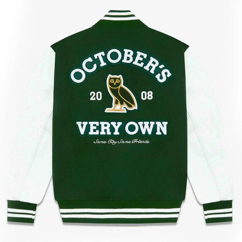 OVO Collegiate Varsity Jacket — Wool Body & Real Leather Sleeves | Duazan Duazan