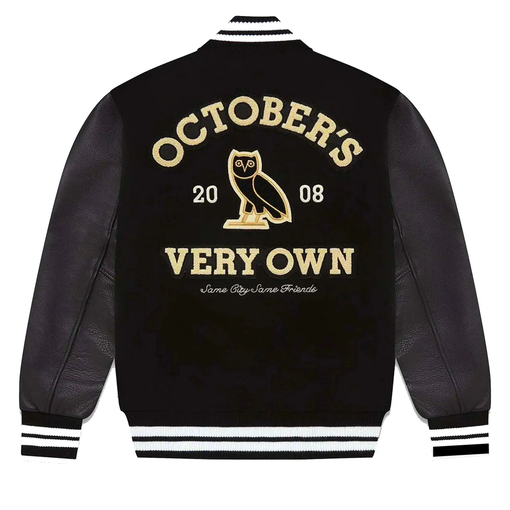 OVO Collegiate Varsity Jacket — Wool Body & Real Leather Sleeves | Duazan Duazan