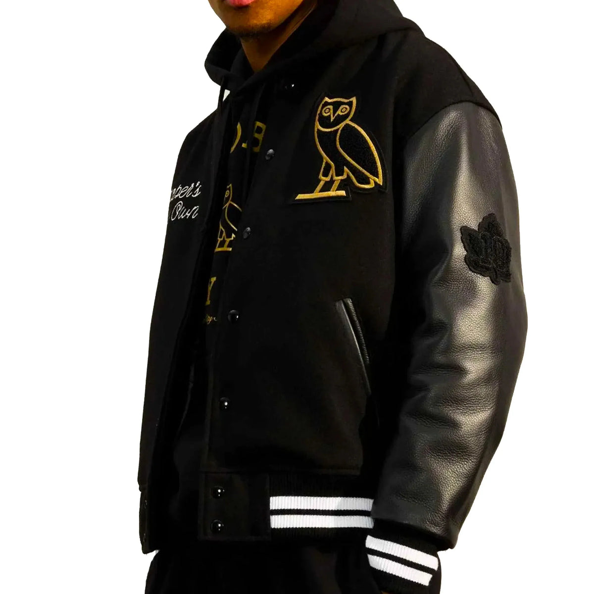 OVO Collegiate Varsity Jacket — Wool Body & Real Leather Sleeves | Duazan Duazan