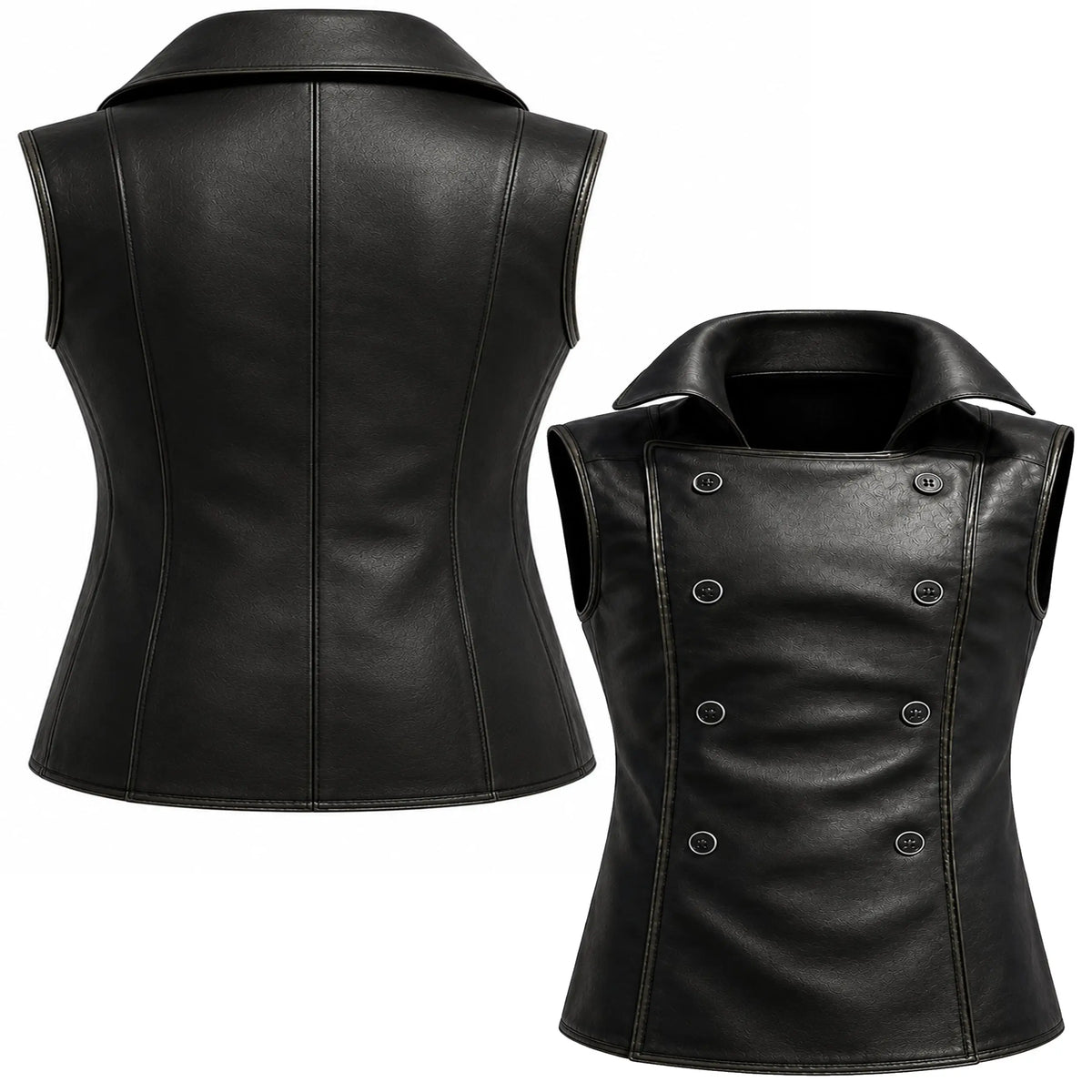 Spider-Man Noir Black Leather Vest – DUAZAN Duazan