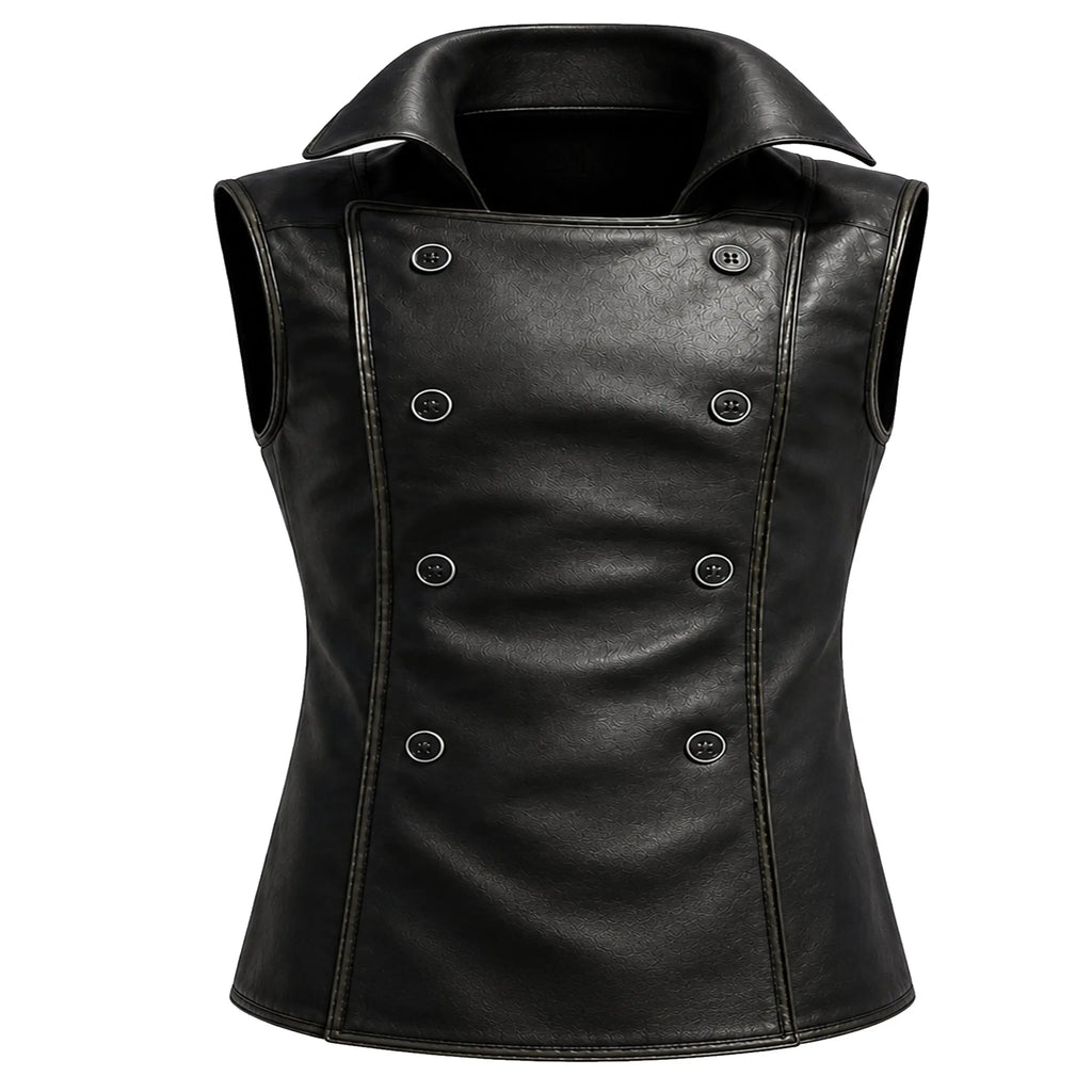 Spider-Man Noir Black Leather Vest – DUAZAN Duazan