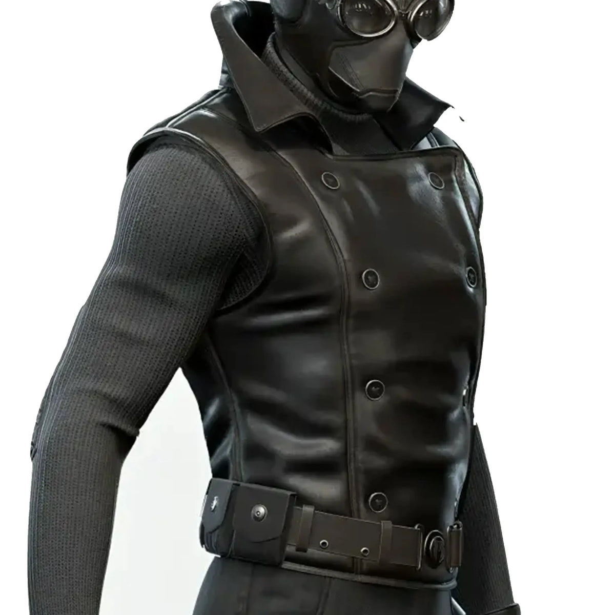 Spider-Man Noir Black Leather Vest – DUAZAN Duazan